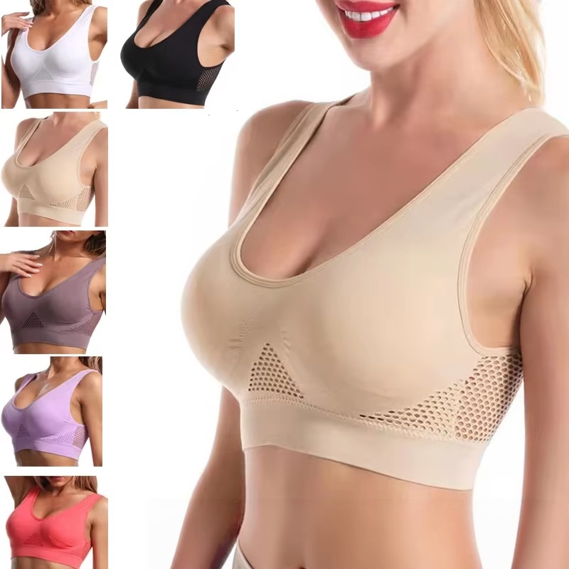 Full Coverage Bra - Biustonosz sportowy damski plus size, duży