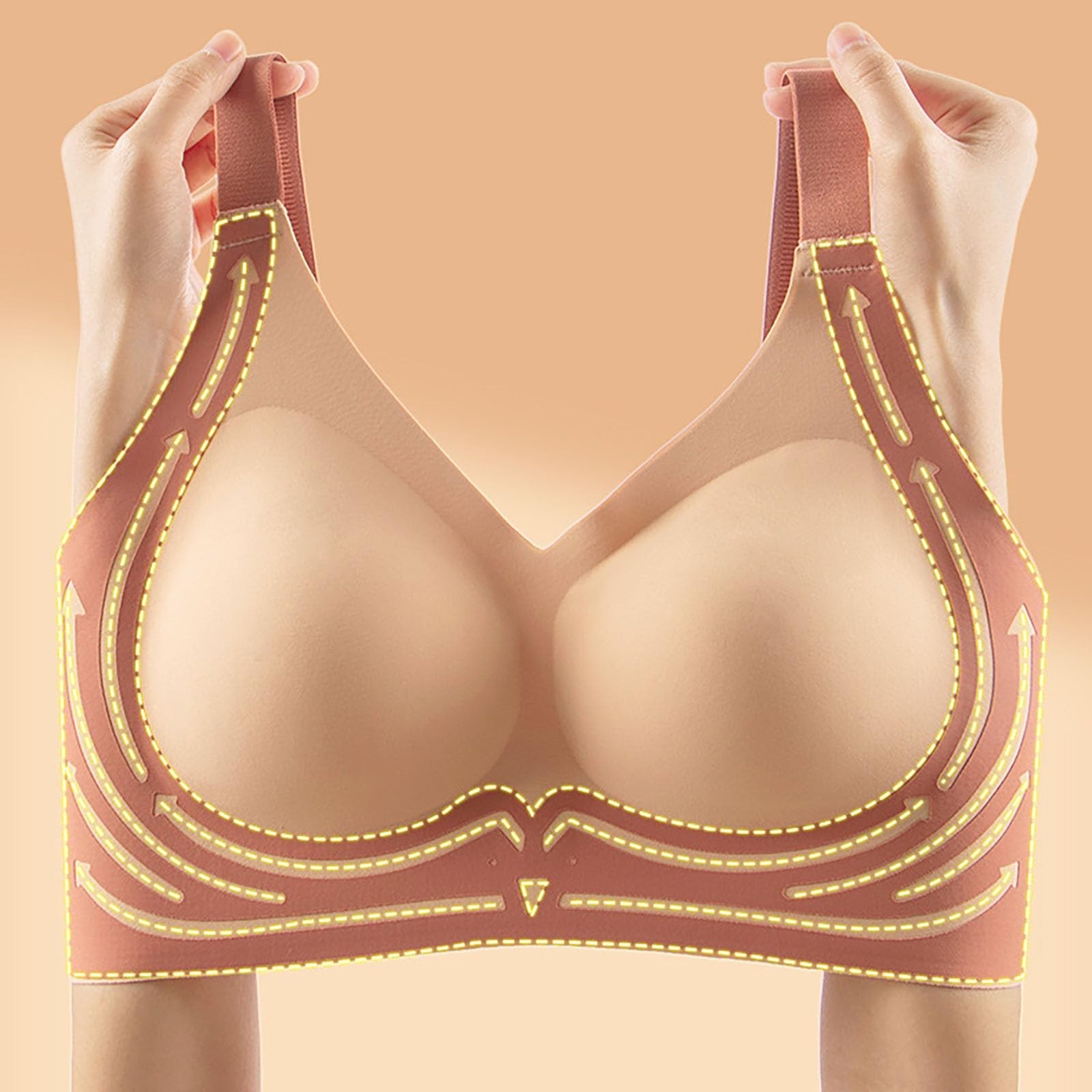 Sleep Bra Bralette - Damskie biustonosze bezszwowe Plus rozmiar sportowy