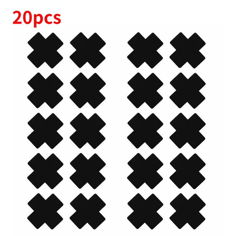 Strapless Bra Adhesive - 20 szt. czarnych, samoprzylepnych, jednorazowych satynowych