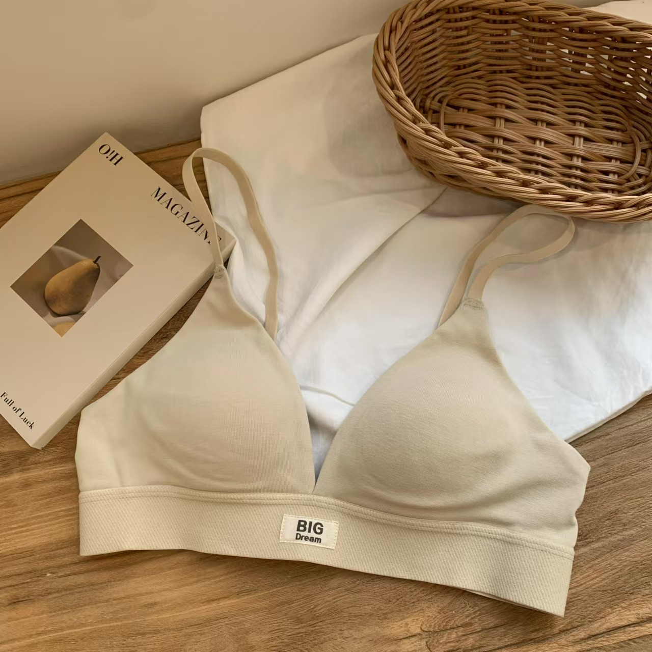 Underwire Bra Padded - Bielizna damska francuski trójkątny biustonosz z