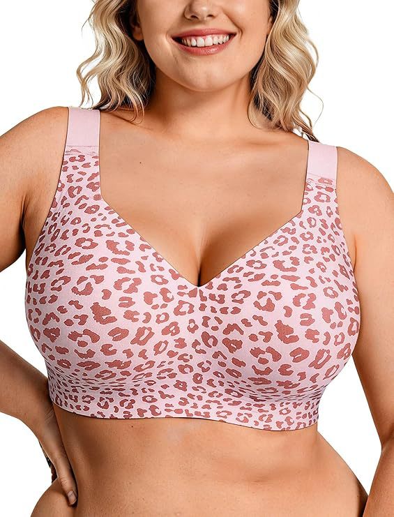 Full Coverage Bra - Biustonosz bez fiszbinów plus size, żelowy,