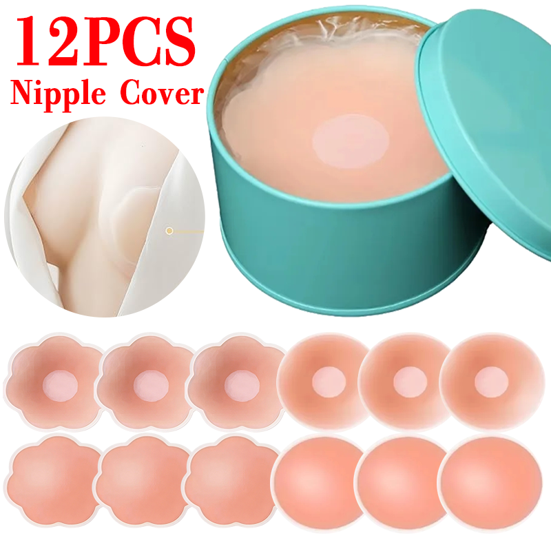 Strapless Bra Adhesive - 6/12 szt. Niewidoczne samoprzylepne naklejki na