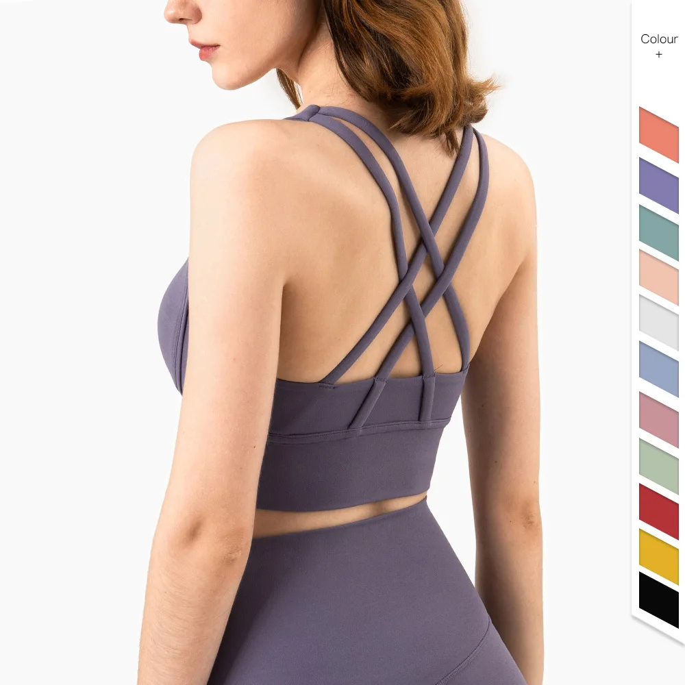 Sports Bra Racerback - Letnia moda Cross Back Kobiety Biustonosze