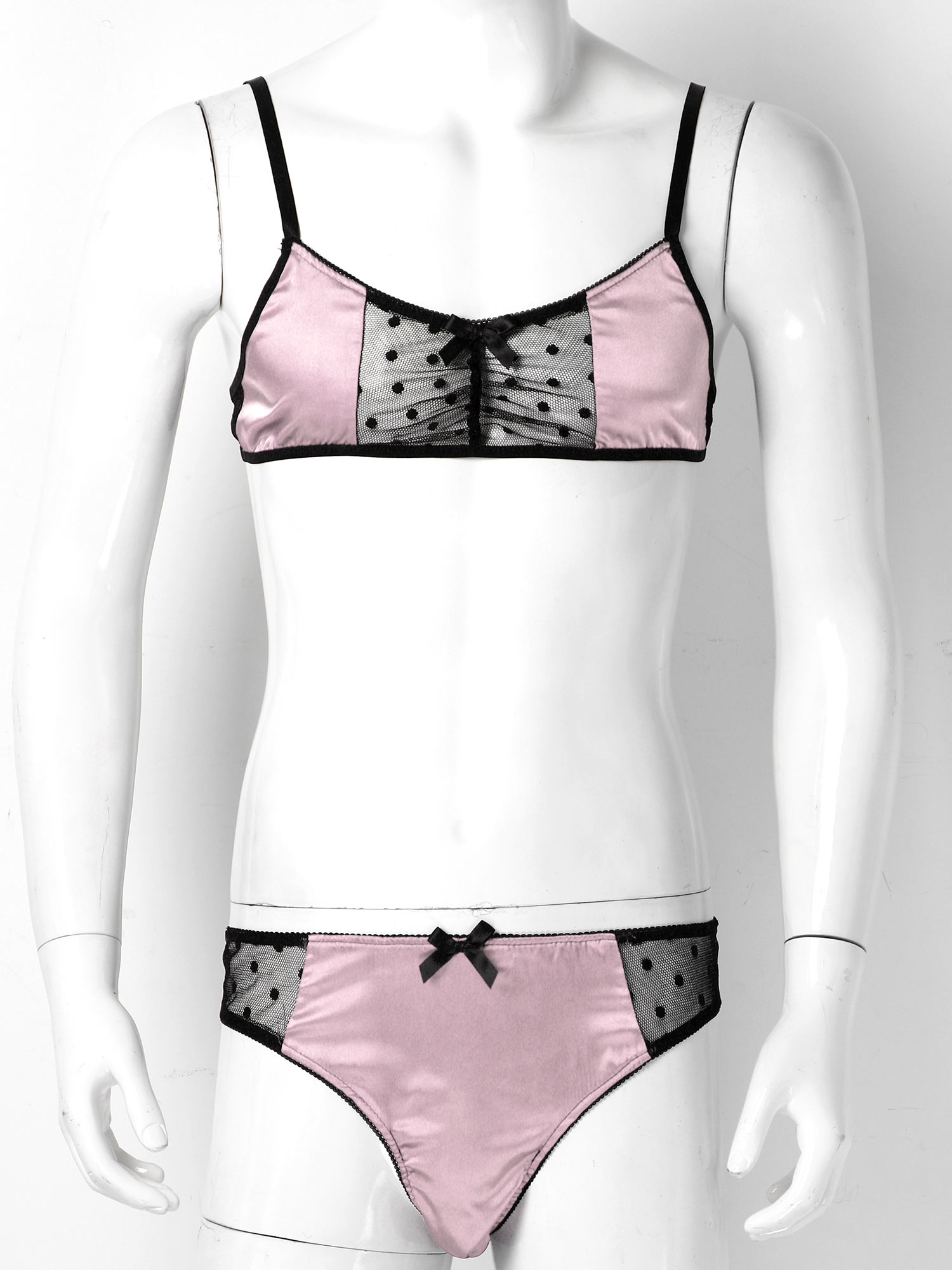 Mężczyźni satynowa bielizna ga – Sheer Mesh Bra recenzja i cena