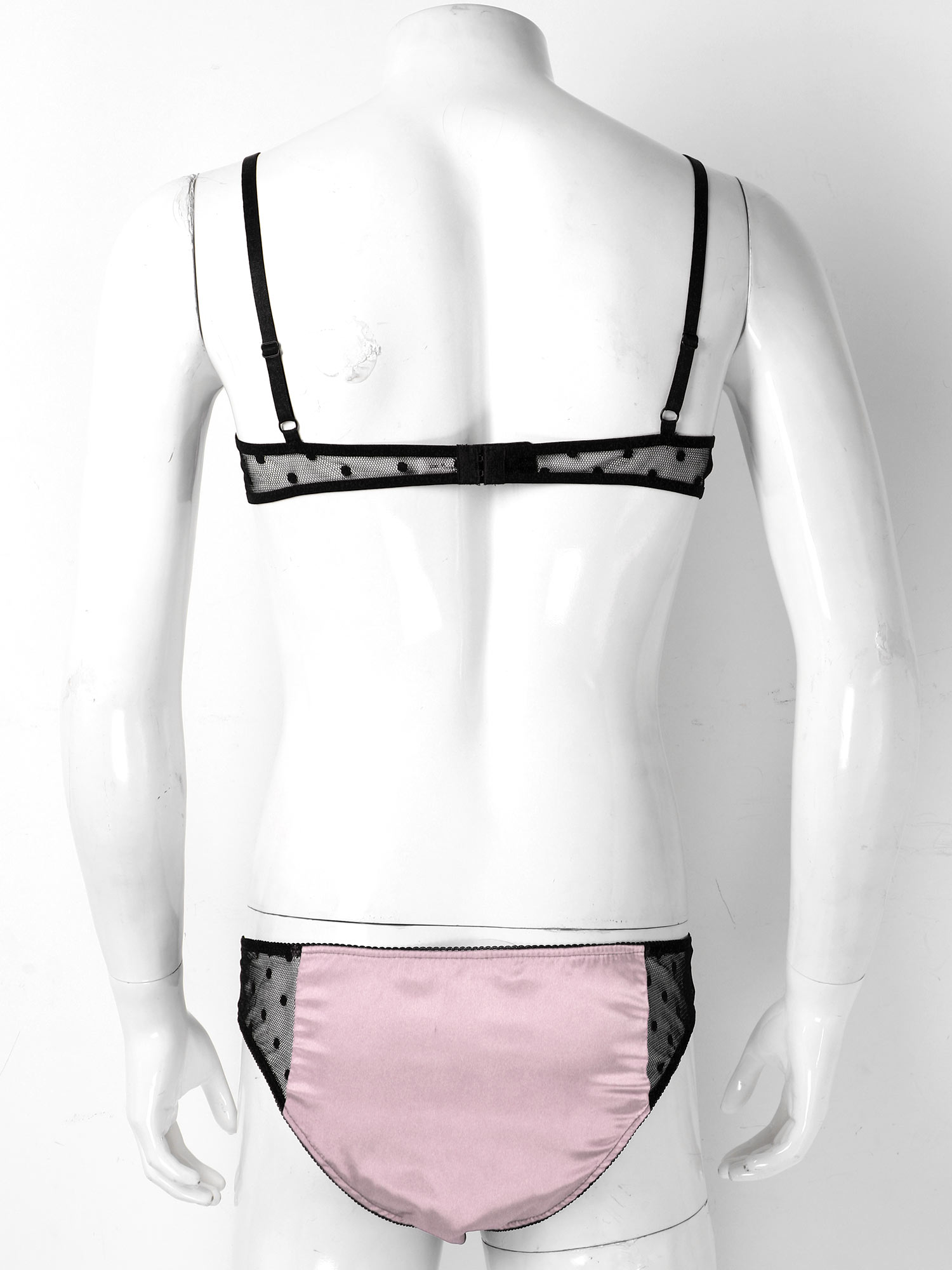 Mężczyźni satynowa bielizna ga – Sheer Mesh Bra recenzja i cena