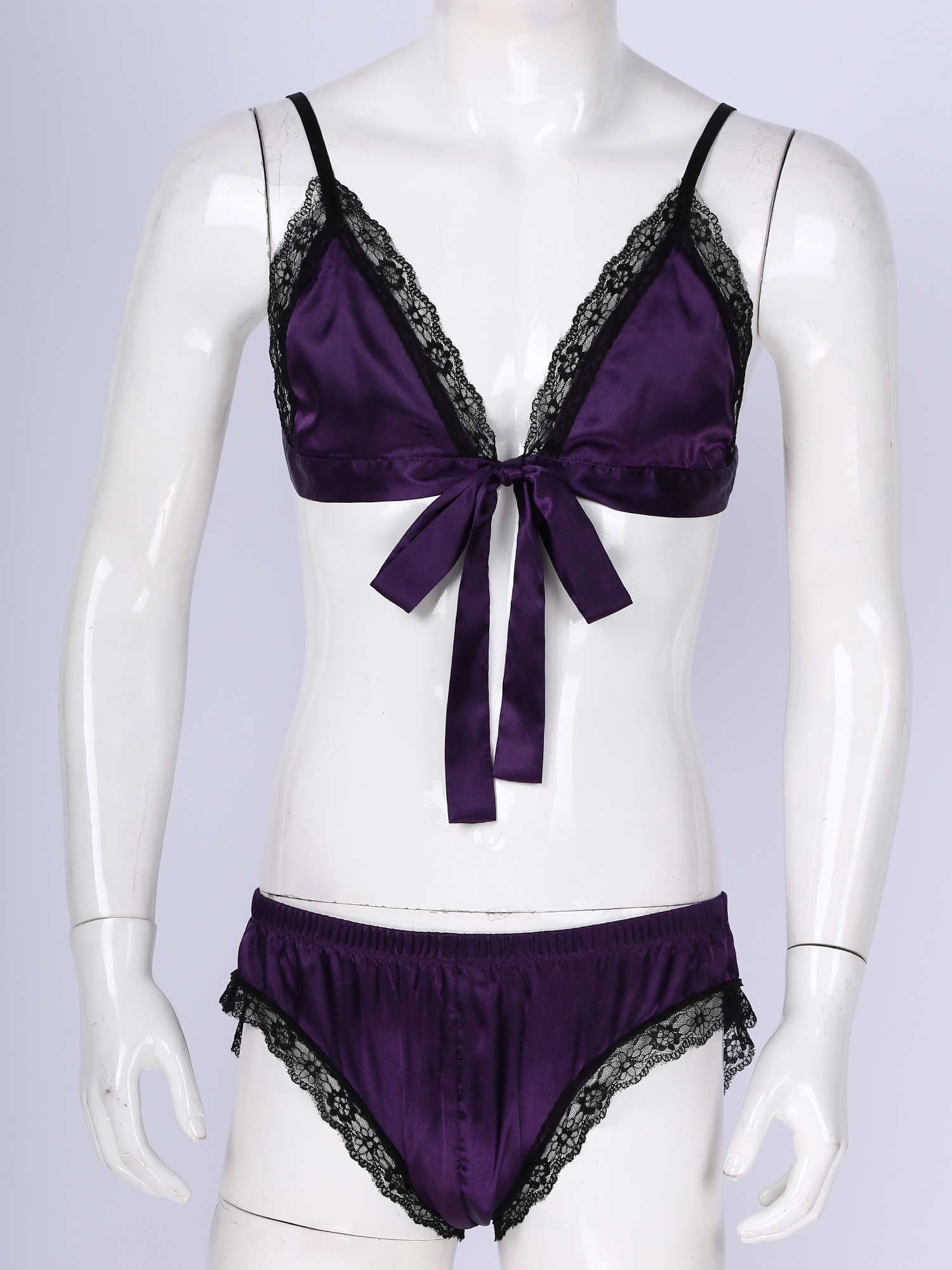 Mężczyźni satynowa bielizna ga – Sheer Mesh Bra recenzja i cena