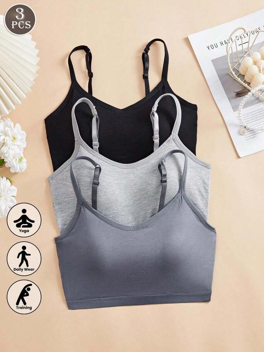 3 szt./zestaw Damskie gładkie, – Wirefree Bra Comfort recenzja i cena
