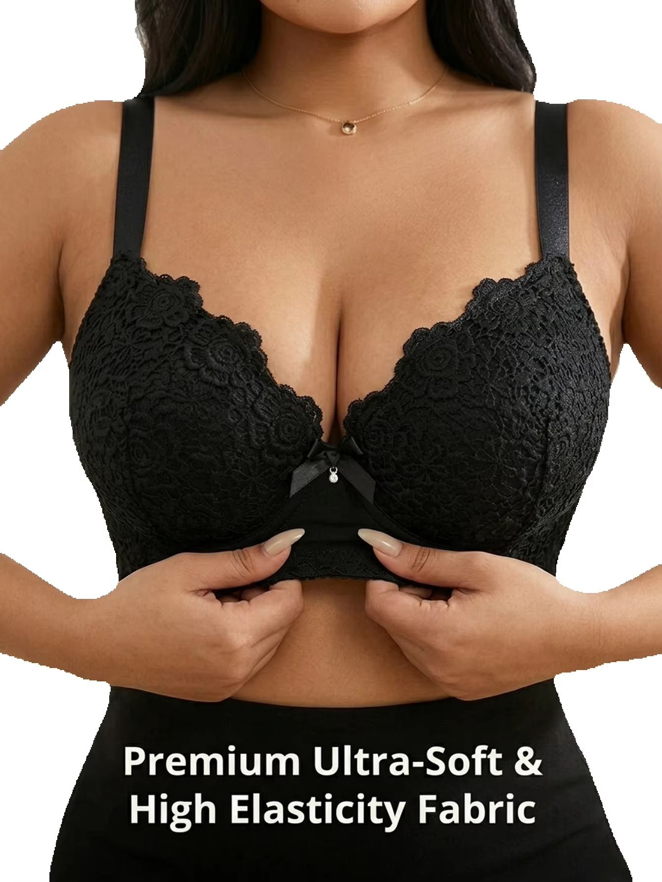 Biustonosz damski plus size z  – Underwire Bra Padded recenzja i cena