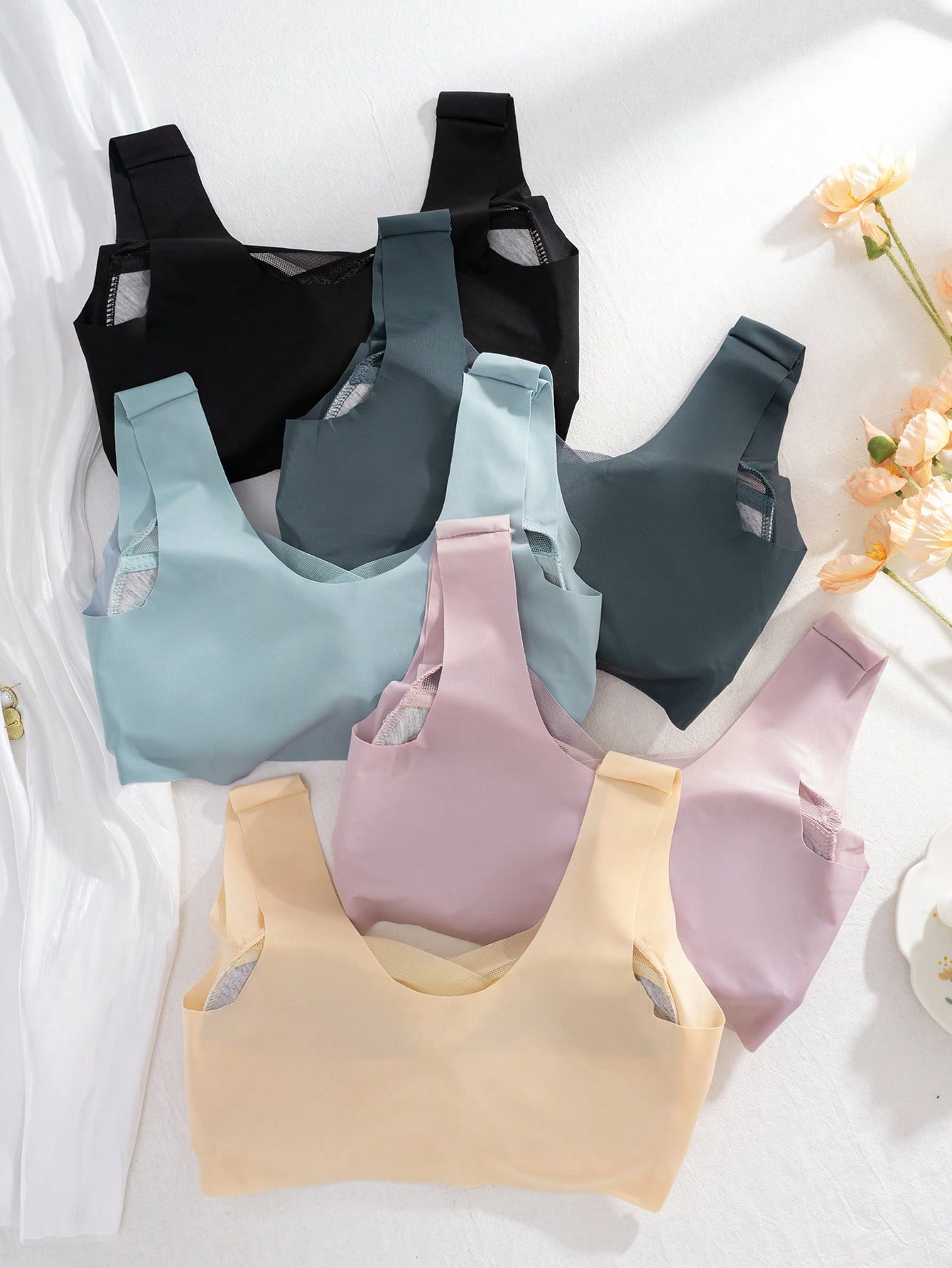 5 szt. Damski Bezszwowy Biusto – Sleep Bra Bralette recenzja i cena