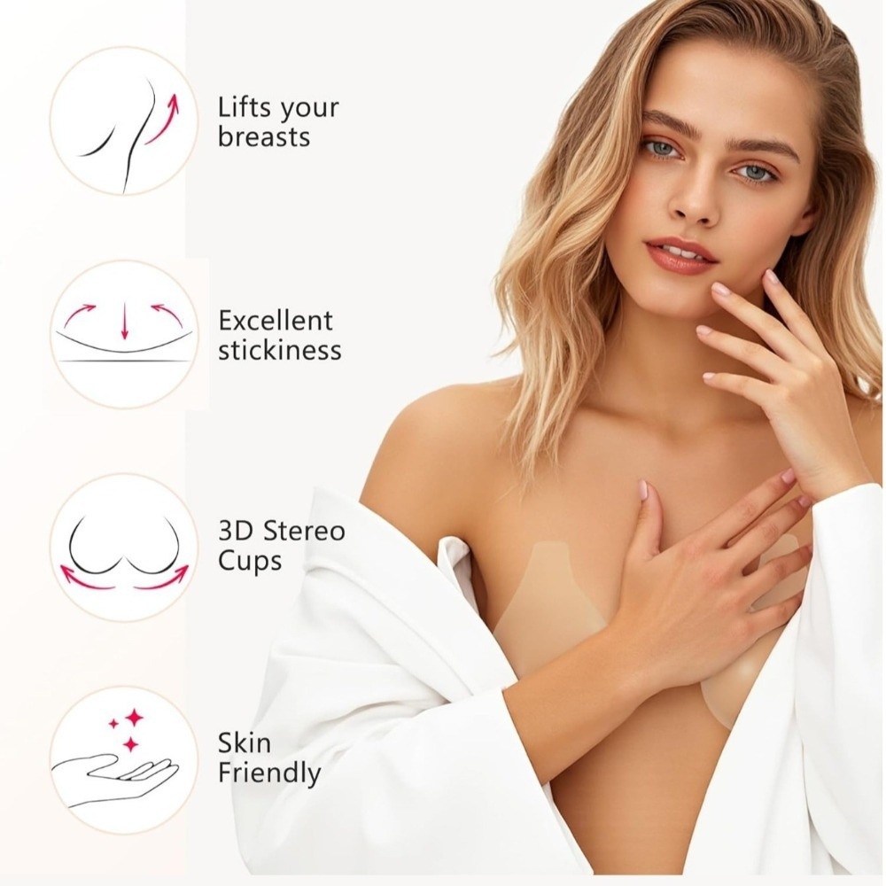 Bezszwowe silikonowe nakładki  – Push Up Bra Silicone recenzja i cena